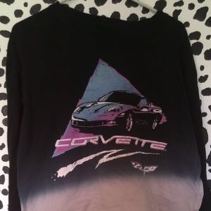 Long sleeve “corvette” crop top